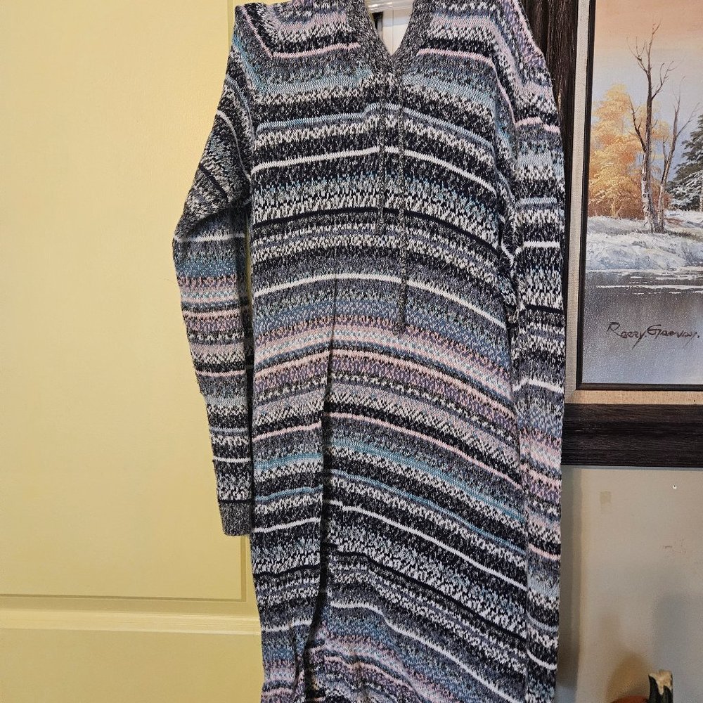 Cozy Hooded Sweater Dress